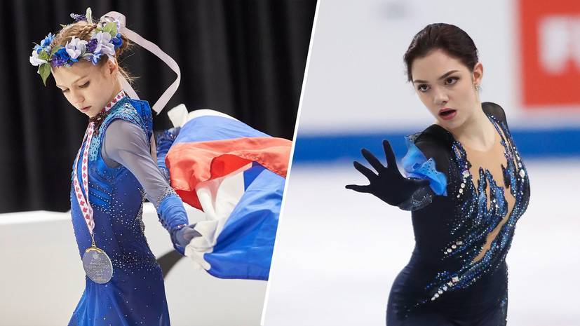«Саша улетает на другую планету»: как в России оценили выступления Трусовой и Медведевой на Skate Canada