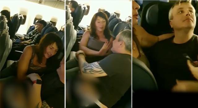 Пару, устроившую секс-игры в самолете, могут внести в "черный список"