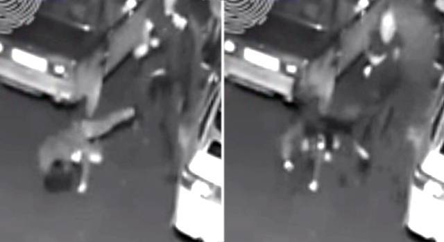 Видео: мужчина жестоко избил девушку возле кафе "Для друзей"