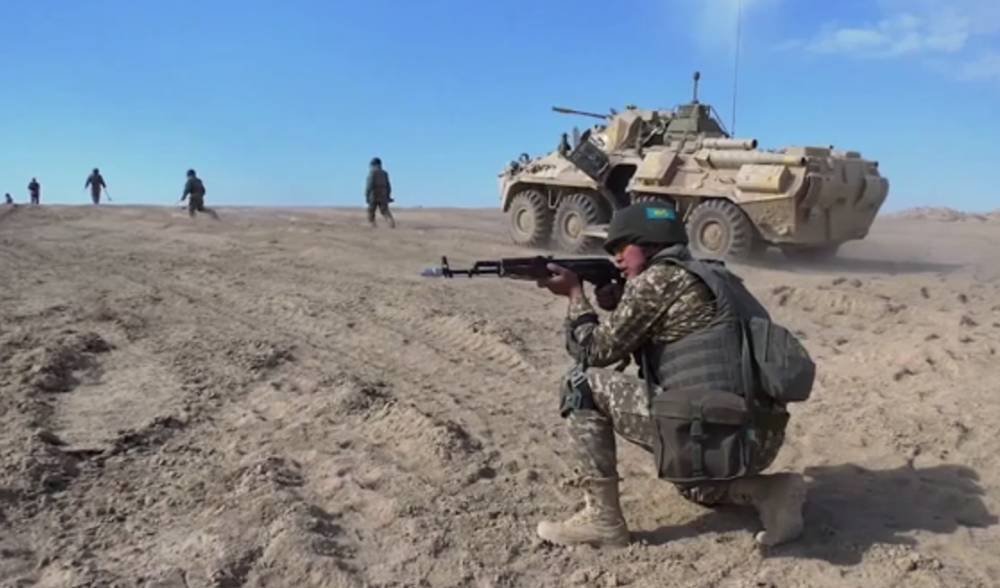 Видео: военнослужащие стран ОДКБ нанесли удар по террористам