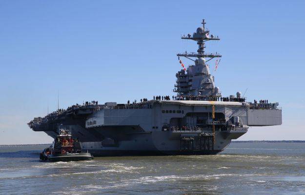 ВМС США начали послеремонтные испытания авианосца USS Gerald R. Ford