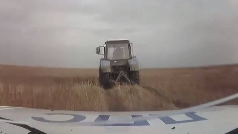 Погоня по пересечённой местности: сотрудники ДПС задержали нетрезвого водителя трактора