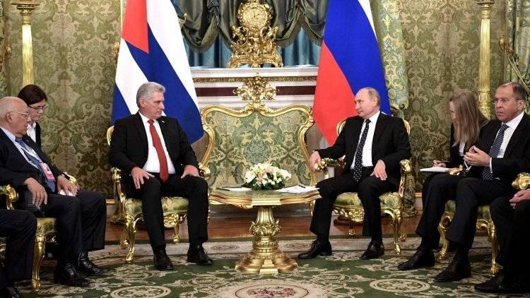 Путин поздравил президента Кубы с избранием на пост
