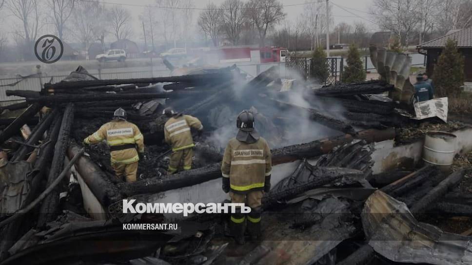 При пожаре в Рязанской области погибли трое детей