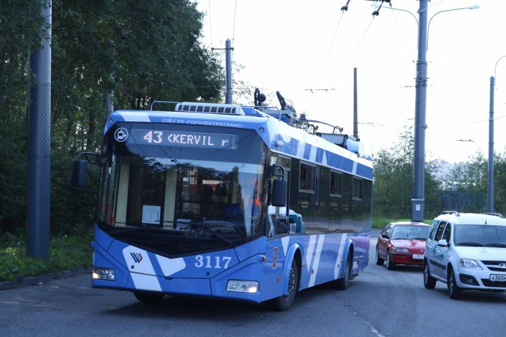 Петербургские троллейбусы № 43 с динамической зарядкой за год перевезли 3,5 млн пассажиров