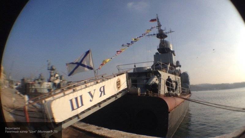 Задымление на ракетном катере Черноморского флота "Шуя" было ликвидировано