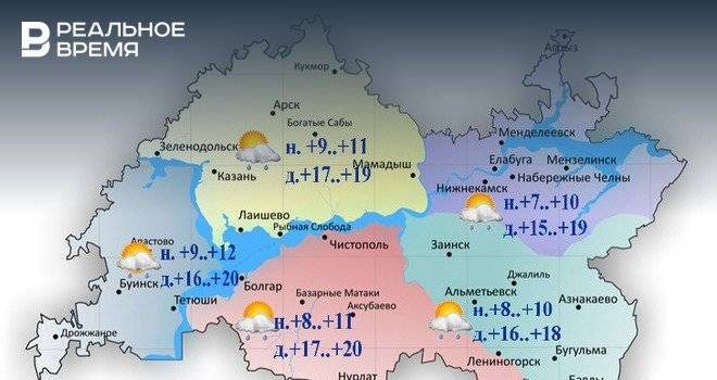 В Татарстане потеплеет до +20 градусов