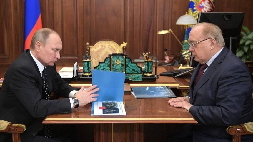 Садовничий рассказал Путину о проектах МГУ в России и в мире