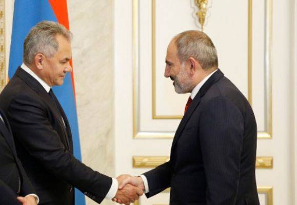 Пашинян и Шойгу обсудили в Ереване вопросы региональной безопасности