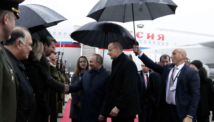 Путин прибыл в Будапешт на переговоры с Орбаном