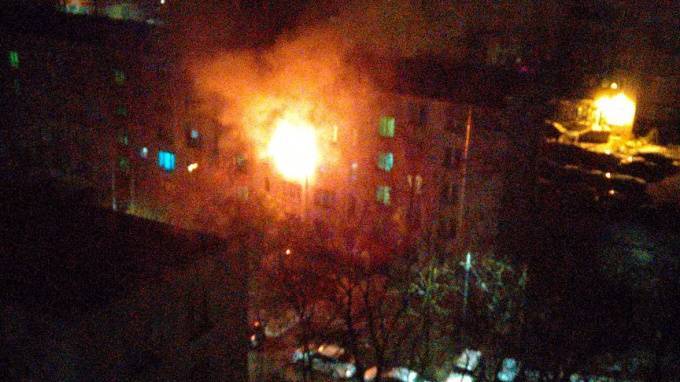 На Варшавской улице ночью горела квартира