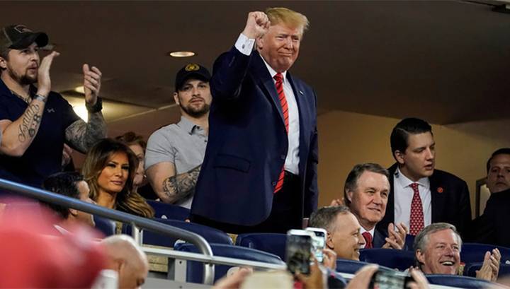 Президенту США Дональду Трампу устроили обструкцию на бейсболе