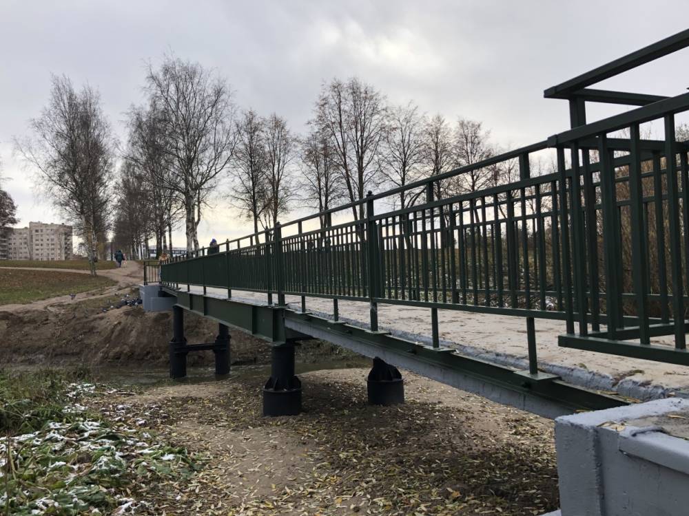 В Петербурге после ремонта открыли мост в Полежаевском парке