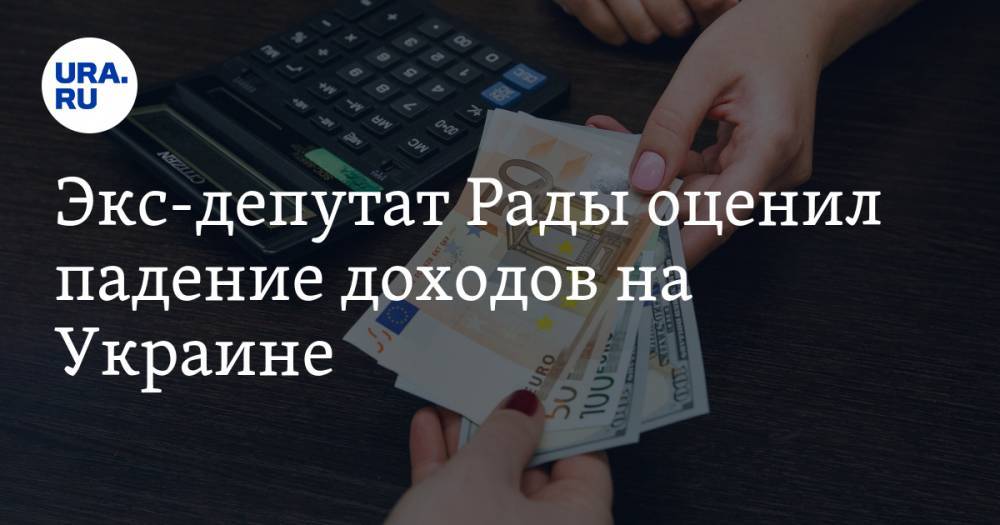 Экс-депутат Рады оценил падение доходов на Украине