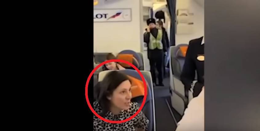 Дебош актрисы Вележевой на борту самолета сняли на видео