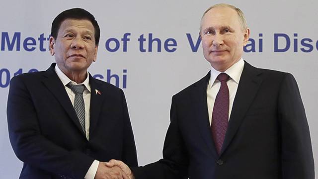 Путин заявил о готовности помочь Филиппинам в борьбе с терроризмом