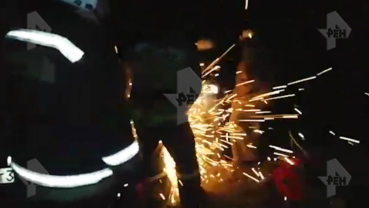 Видео с места ДТП под Самарой, где пострадали семеро человек