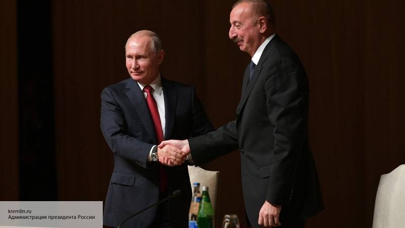 Путин встретился с главой Азербайджана Ильхамом Алиевым
