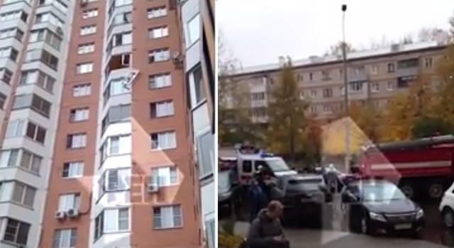 Видео: в Новой Москве произошел хлопок, один человек пострадал