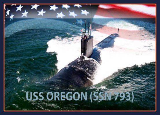 ВМС США получили 20-ю атомную подлодку класса Virginia — USS Oregon