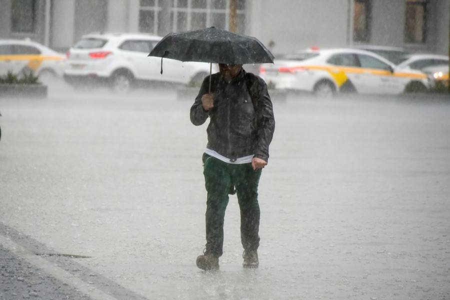 Желтый уровень опасности объявили в столице из-за дождя