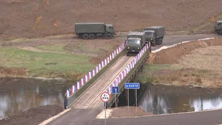 В Тульской области открыт новый мост, построенный армией