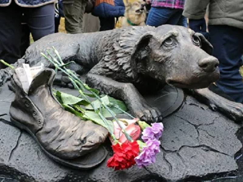 В Москве установили первый памятник бездомным животным