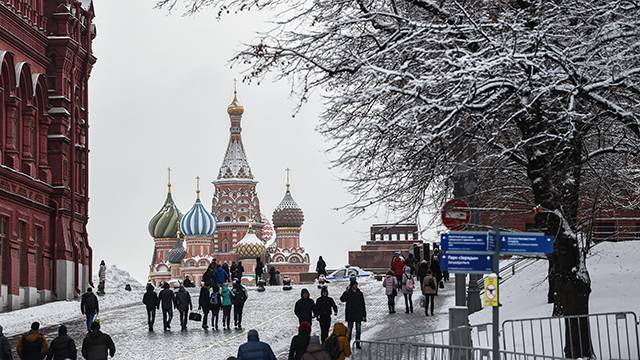 Первый снег выпал в Москве