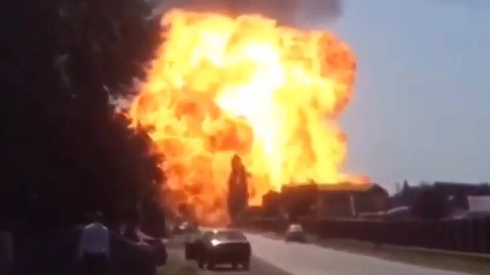 Взрыв трансформатора на «Октоберфесте» в США попал на видео