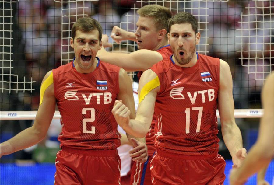 Российские волейболисты победили Египет на Кубке мира