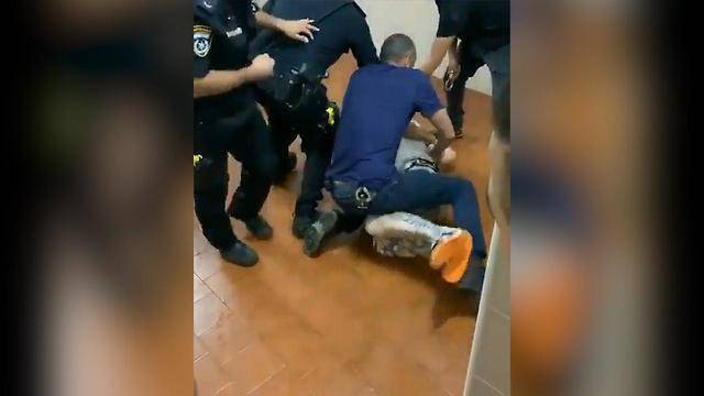 Видео: диджей покусал 4 полицейских во время задержания в бассейне