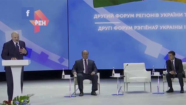 Видео: Лукашенко чуть не назвал Зеленского Владимиром Владимировичем