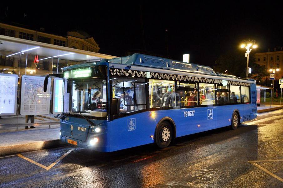 В Москве действует 13 ночных автобусов