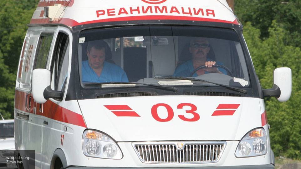 В Петербурге машина «скорой помощи» протаранила иномарку