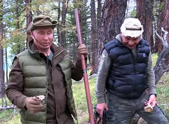 Путин на камеру пособирал грибы в тайге в преддверии своего дня рождения