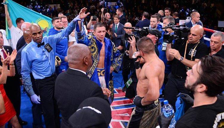 Казахстанец Головкин стал чемпионом мира по боксу в среднем весе