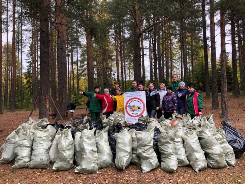 Активисты вывезли более 700 мешков мусора из карельских лесов
