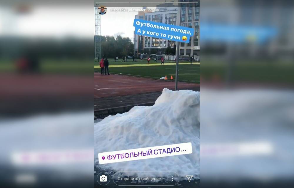 Петербуржцы делятся в социальных сетях снимками октябрьского снега