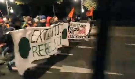 Экоактивисты соломой заблокировали движение в центре Парижа