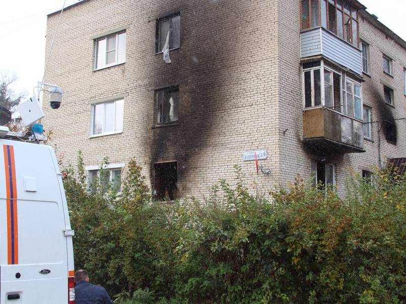 Жители рассказали о пожаре в Волоколамске - news.ru