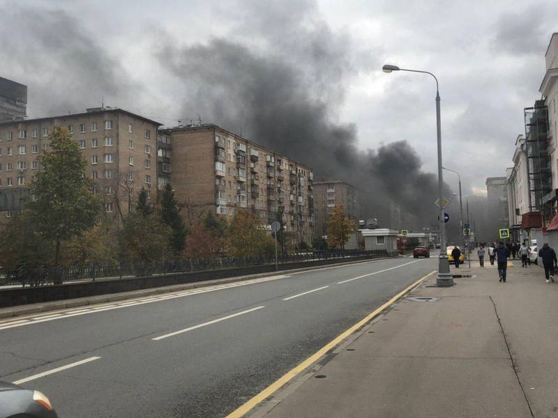 Автобус загорелся в Алабяно-Балтийском тоннеле в Москве