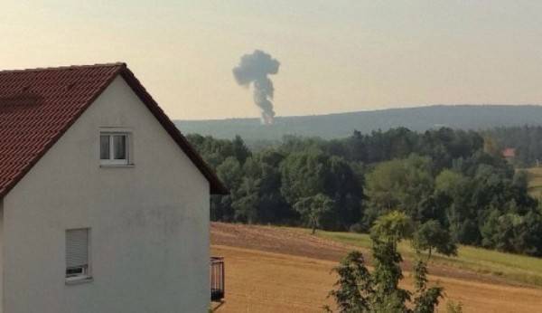Американский F-16 потерпел крушение на юго-западе Германии