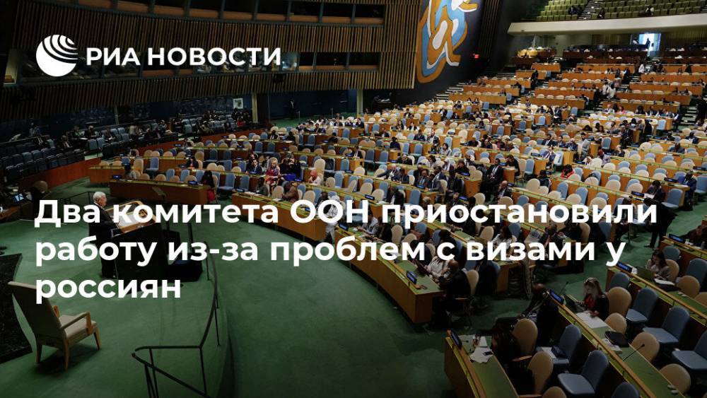 Два комитета ООН прервали работу из-за проблем с визами у россиян