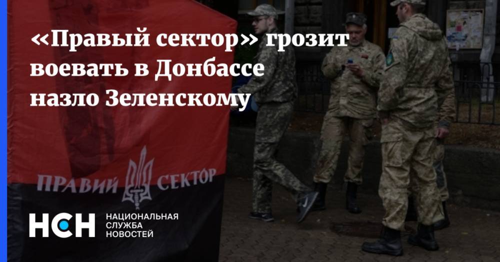 «Правый сектор» продолжит воевать в Донбассе назло Зеленскому