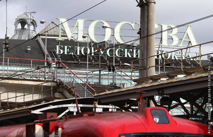 На Белорусский вокзал в Москве прибудет поезд с радиоактивным вагоном