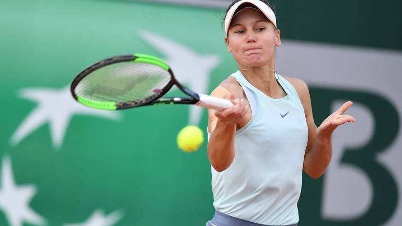 Кудерметова обыграла Томлянович и вышла во второй круг турнира WTA в Тяньцзине