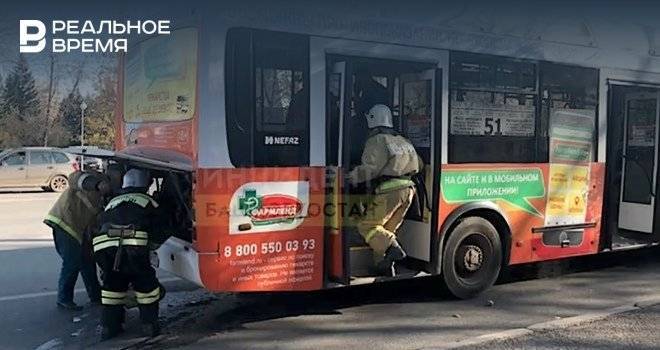 В соцсети появилось видео инцидента с автобусом в Уфе