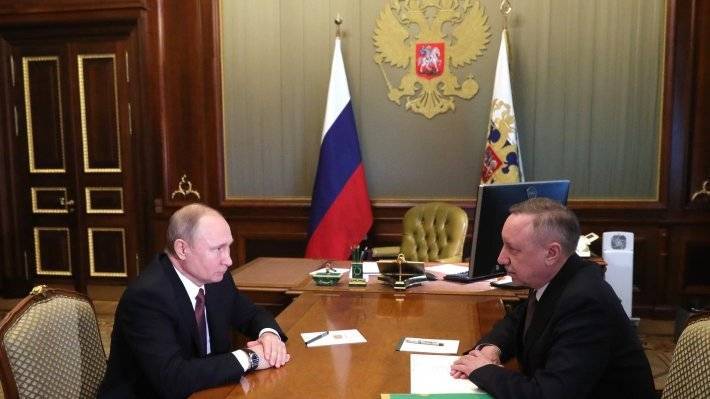 Беглов поздравил Путина и поблагодарил за поддержку Петербурга