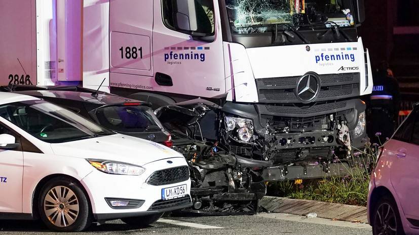 Протаранившего на грузовике автомобили в немецком Лимбурге арестовали