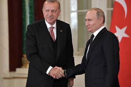 Путин обсудил с Эрдоганом операцию вооруженных сил Турции